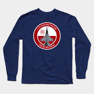 Polish F-16 Fighting Falcon Long Sleeve T-Shirt